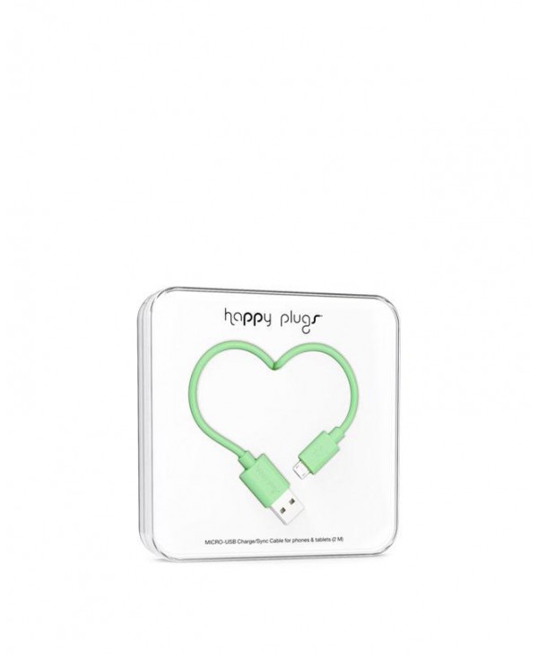 Happy Plugs Charge + Sync Cable (Mint)