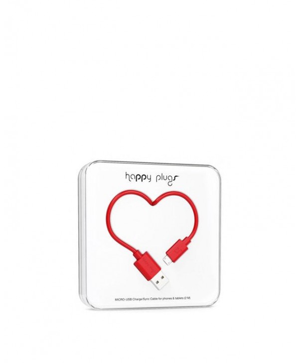 Happy Plugs Charge + Sync Cable (Red)