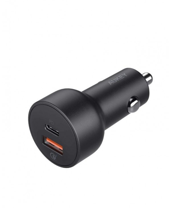 Aukey CC-Y6 36W USB C Power Delivery And QC3.0 Car Charger