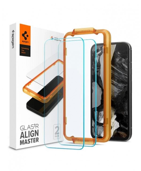 Spigen Pixel 8a Screen Protector AlignMaster GLAS.tR (2-Pack)
