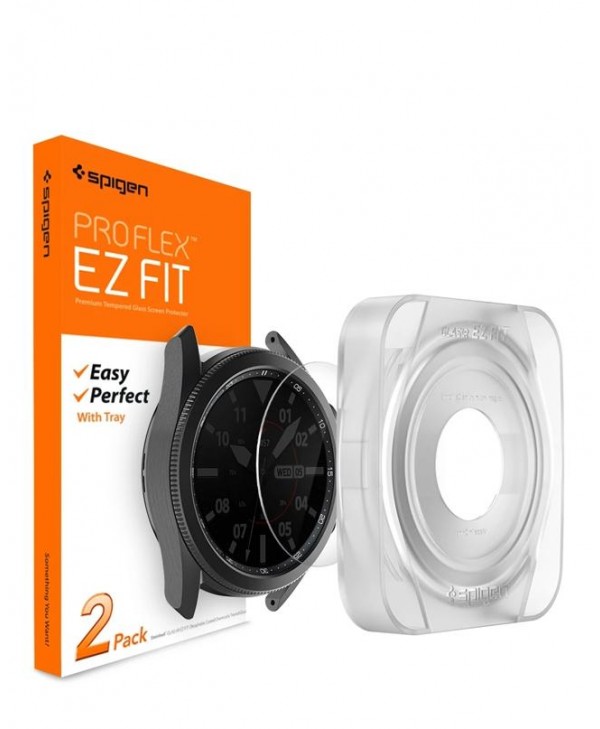 Spigen Galaxy Watch 3 (45mm) Screen Protector EZ Fit GLAS.tR SLIM