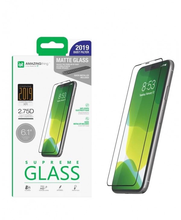 AMAZINGthing 2.75D Matte Tempered Glass for iPhone 11 / XR