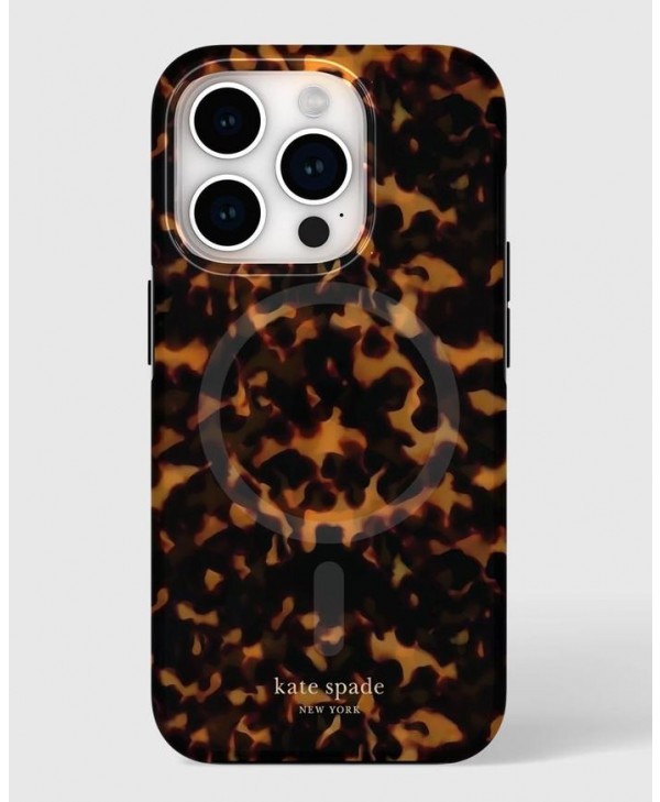 Kate Spade iPhone 15 Pro MagSafe Case (Tortoise)