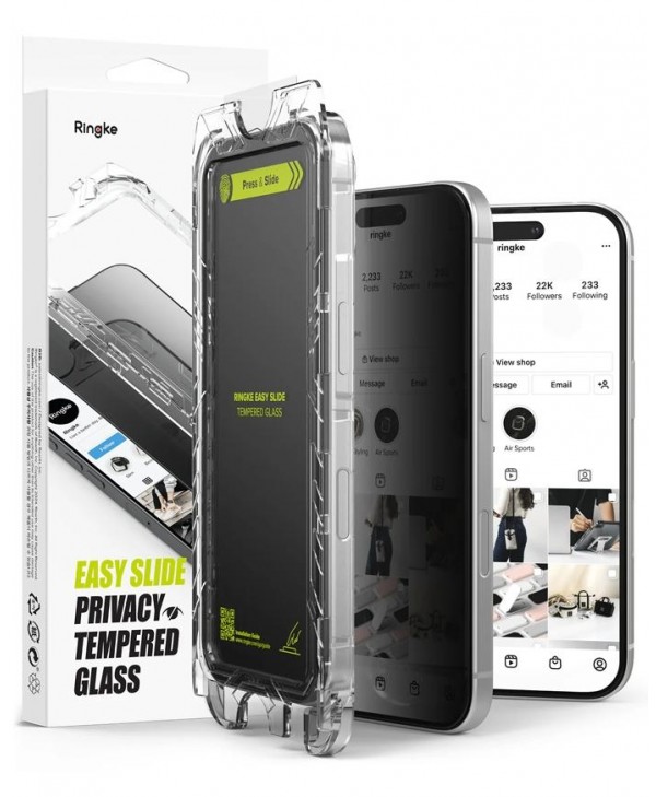 Ringke iPhone 16 Pro Max Tempered Glass - Privacy (2-Pack)