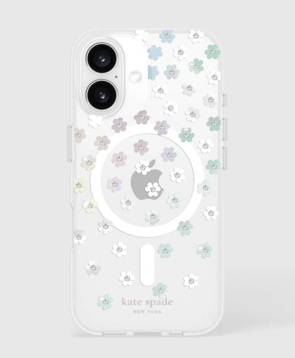 Kate Spade iPhone 16 MagSafe Case (Scattered Flowers)
