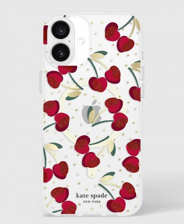 Kate Spade iPhone 16 Plus MagSafe Case (Cherry Dot)