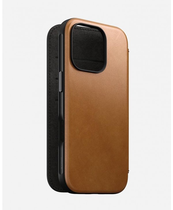 Nomad iPhone 16 Pro Modern Leather MagSafe Folio