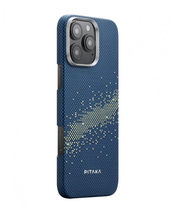 PITAKA iPhone 16 Pro Max Tactile Woven Case (Milky Way Galaxy)