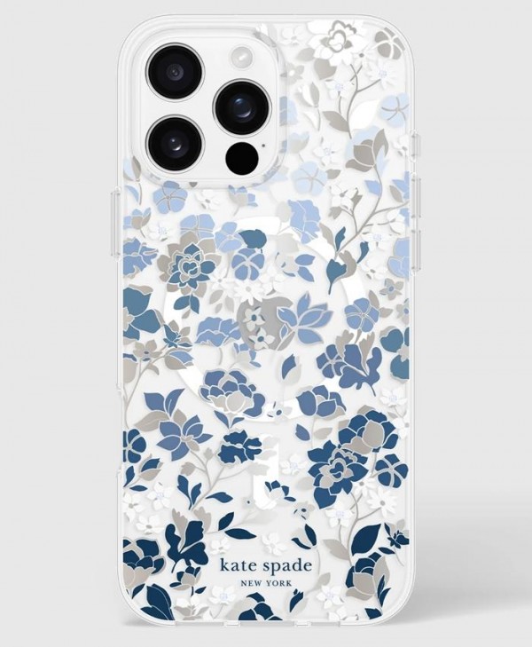 Kate Spade iPhone 16 Pro Max MagSafe Case (Flowerbed Blue)