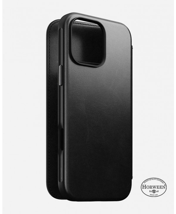 Nomad iPhone 16 Pro Max Modern Leather MagSafe Folio | Horween®