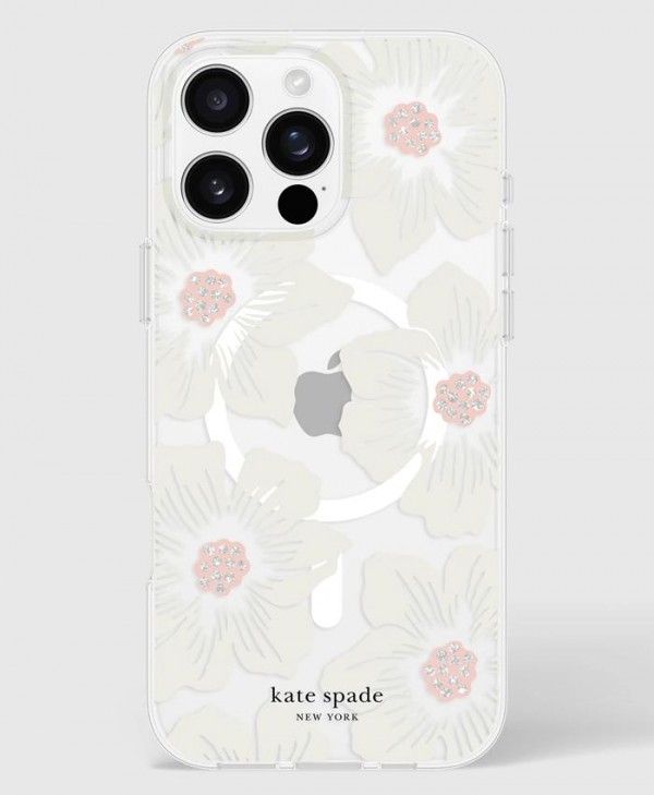 Kate Spade iPhone 16 Pro Max MagSafe Case (Hollyhock)