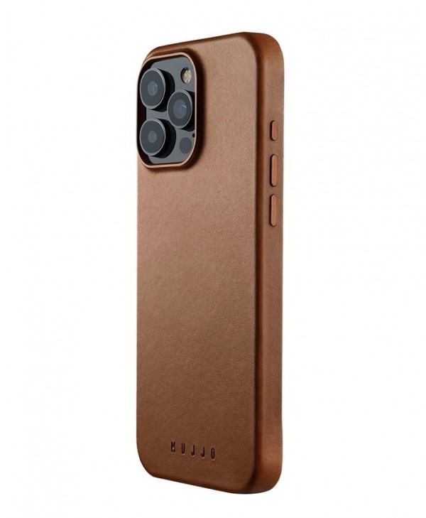 Mujjo iPhone 16 Pro Max Full Leather MagSafe Case (Tan)