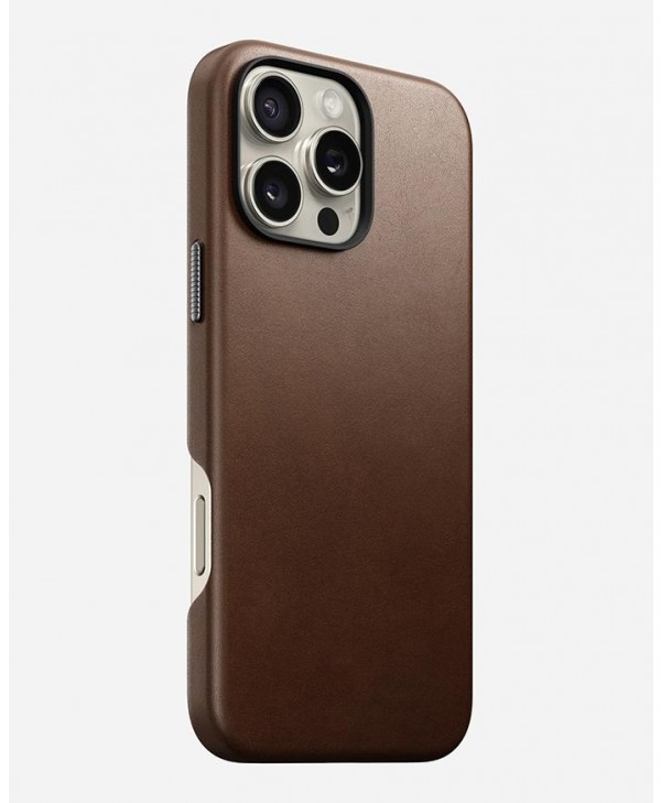 Nomad iPhone 16 Pro Max Traditional Leather MagSafe Case