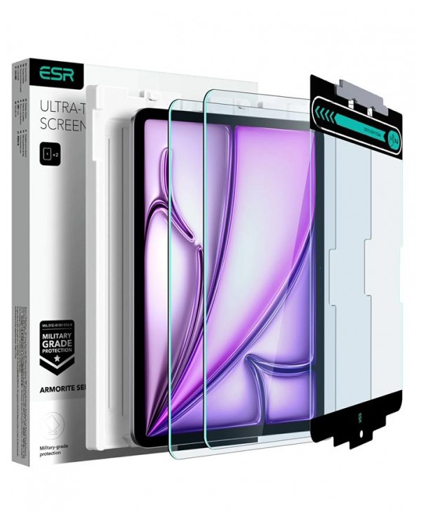 ESR iPad Air 13-inch (2024/6th Gen) Tempered Glass Amorite 2-Pack