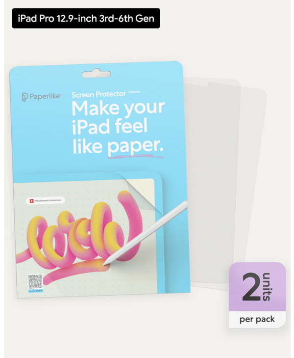Paperlike Screen Protector for iPad Pro 12.9-inch (3rd / 4th / 5th / 6th Gen)