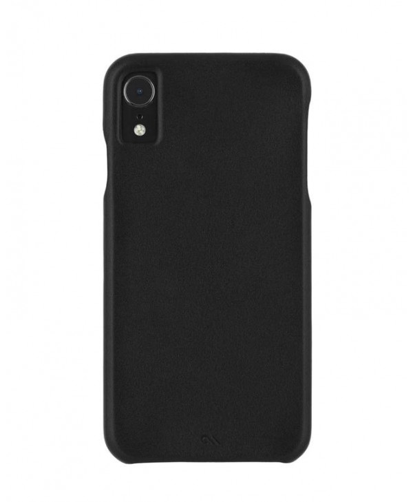 Case-Mate Barely There Leather for iPhone XR (Black)
