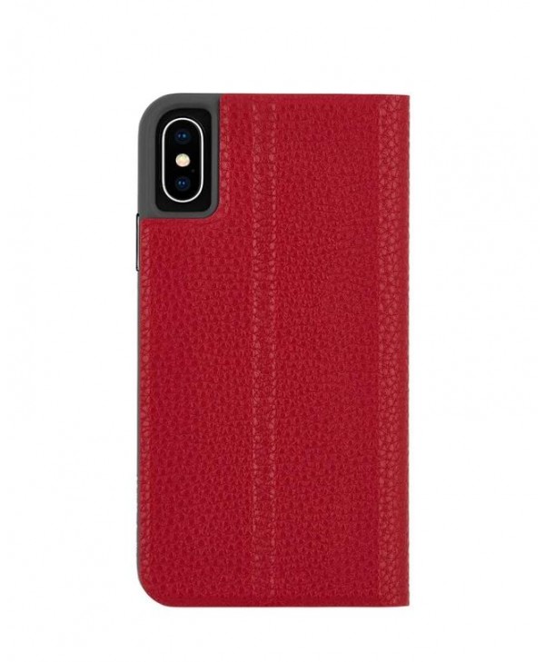 Case-Mate Barely There Folio for iPhone XS / X (Cardinal)