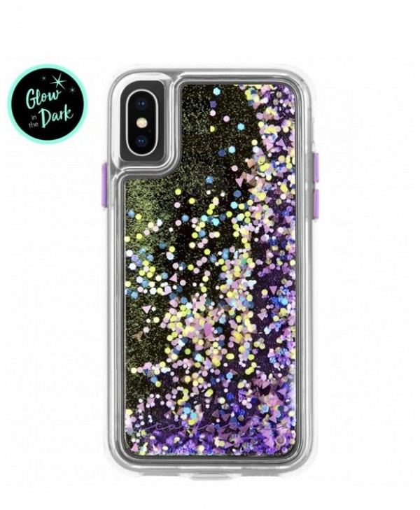 Case-Mate Waterfall Case for iPhone Xs Max (Purple Glow)