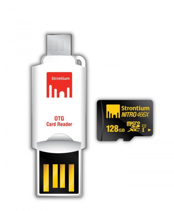Strontium 128GB NITRO MicroSD with OTG Card Reader