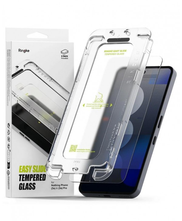 Ringke Nothing Phone 3a / 3a Pro Easy Slide Tempered Glass (2-Pack)