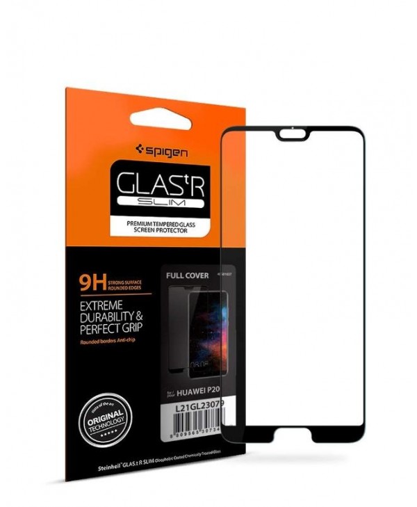 Spigen Huawei P20 Full Cover Screen Protector GLAS.tR SLIM