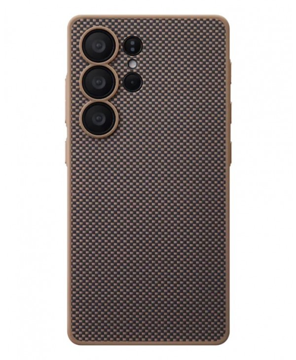 PITAKA Galaxy S25 Ultra PinButton Case (Black/Gold)