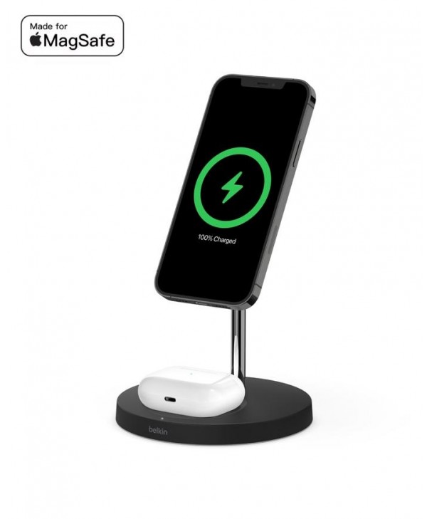 Belkin BoostCharge Pro 2-in-1 Wireless Charger Stand with MagSafe 15W WIZ010