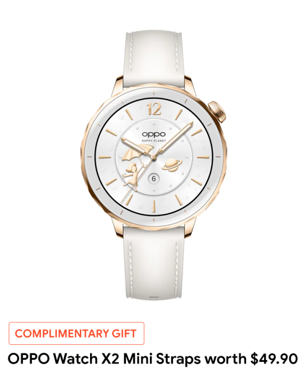 OPPO Watch X2 Mini (Glimmer Gold)