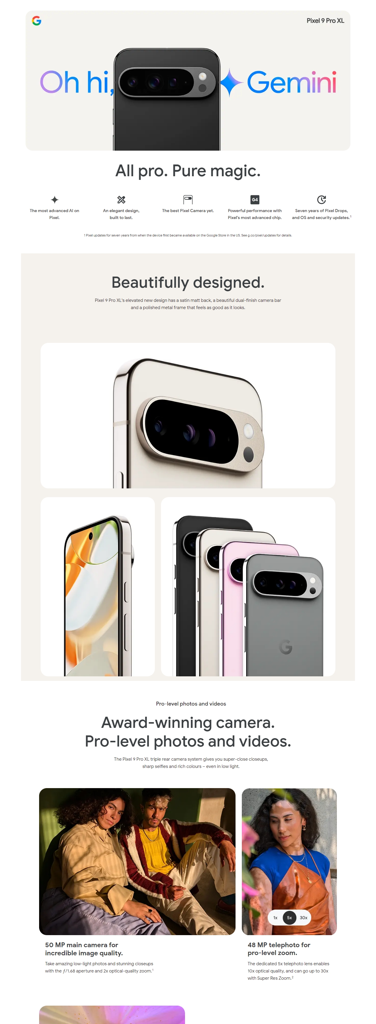 Buy Google Pixel 9 Pro XL 5G 16GB/512GB | MOBY Singapore